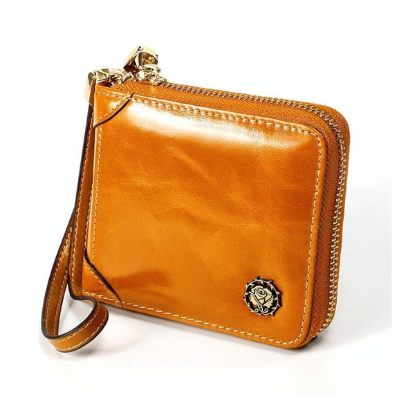 Parallel Deals Rfid Leather Wallet With Lanyard - Multi-Functional Yellow Carousel 1