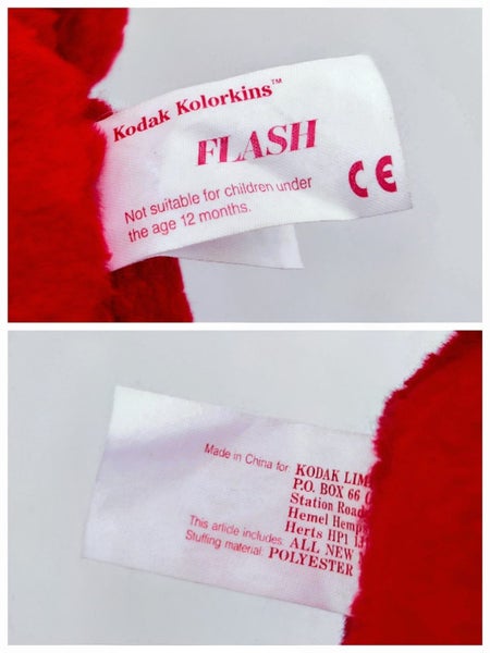 'Flash' - Vintage 1989 Kodak Kolorkins Plush Toy Carousel 3