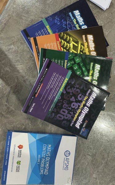 NEW!! Maths Olympiad Book Bundle – Beginner to Advanced (FREE APSMO Book) Carousel 1