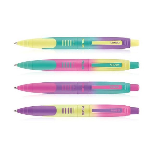 Milan Sunset Range Ballpoint Pens Blue Ink Milan Sunset Range Carousel 1