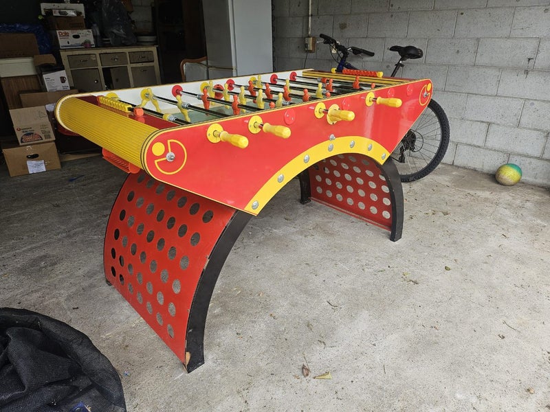 GARLANDO G1000 Red Yellow Pro Soccer Foosball Table Carousel 1