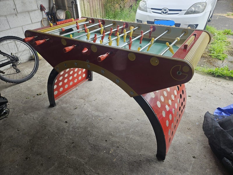 GARLANDO G1000 Red Yellow Pro Soccer Foosball Table Carousel 9