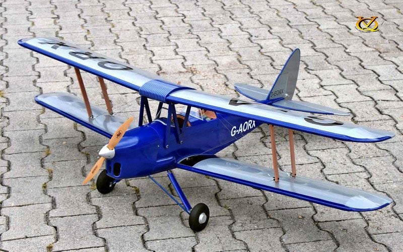 VQ Model DH-82 Tiger Moth EP/GP 46 Size ARF - Dark Blue **NEW IN BOX** Carousel 1