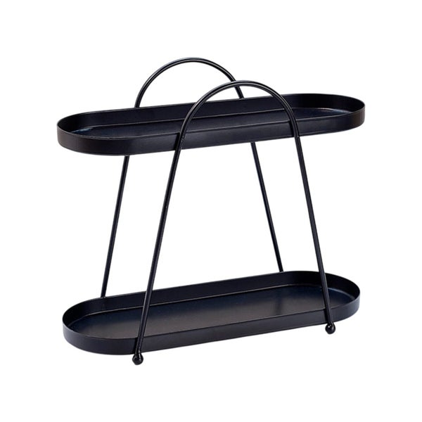 2 Tier Bathroom Counter Organizer,Countertop Storage Perfume Tray,Vanity Co Carousel 2