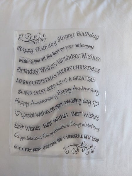 Selection of craft materials stamps and stickers Carousel 5