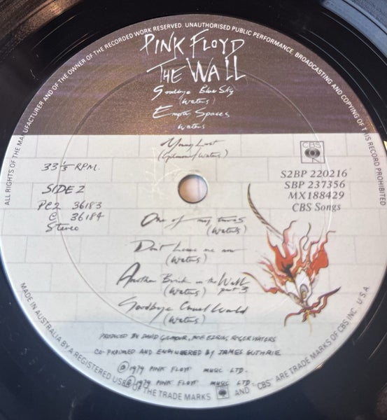 Pink Floyd - The Wall (Australian Pressing) Carousel 7