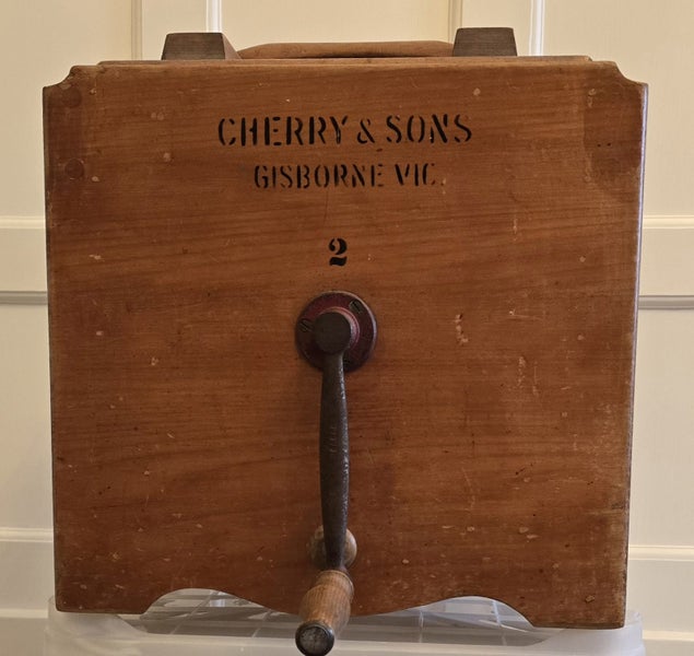 Old wooden butter churner. Carousel 1