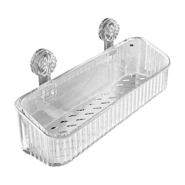 Bathroom Shelf Medium Suction Cup Shelf, No Drill Wall Mounted Organizer, B Carousel 2