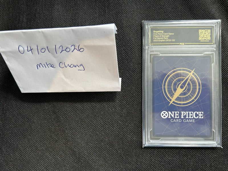 Sogeking Manga, Pillars of Strength, PCG Grade 9.5, OP03-122, One Piece TCG Carousel 2