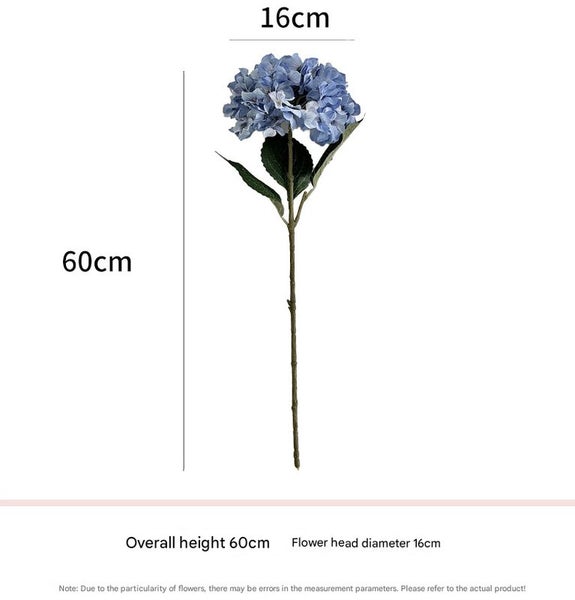 5 Piece Dark Blue Premium Lifelike Hydrangea Artificial Flowers 60Cm Long Stem F Carousel 2