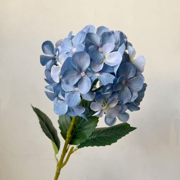 5 Piece Dark Blue Premium Lifelike Hydrangea Artificial Flowers 60Cm Long Stem F Carousel 1