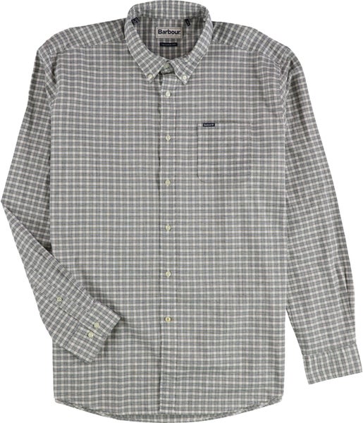 Barbour Mens Chambray Button Up Shirt Carousel 1