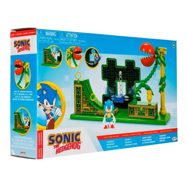 Sonic The Hedgehog Stardust Speedway Zone Playset with 2.5" Sonic Action Figure Carousel 1