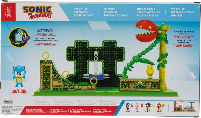 Sonic The Hedgehog Stardust Speedway Zone Playset with 2.5" Sonic Action Figure Carousel 2