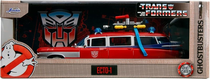 2x Jada 1959 Cadillac Ghostbusters Ecto-1 Diecast 1.24 and 1x1.32 scale Carousel 1