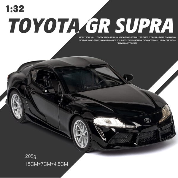 1/32 GR SUPRA Diecast Alloy Car Model High Simulation Metal Toy With Carousel 1