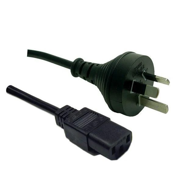 Dynamix C-POWERC4 10A 3 Pin Plug to IEC C13 Power Cord - 4m - Black SAA Approved Carousel 2