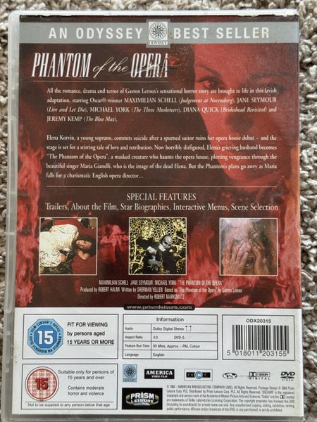 PHANTOM OF THE OPERA 1983 DVD Carousel 2