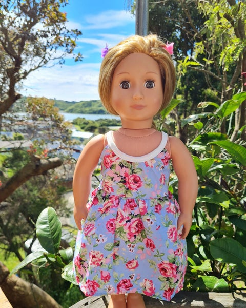 Floral Sun Dress - 18 Inch Doll Clothes Carousel 1