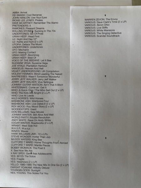 LPs with no covers Carousel 1