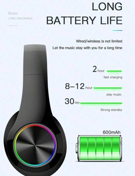 Gaming Headphone Wireless - BLACK Carousel 7