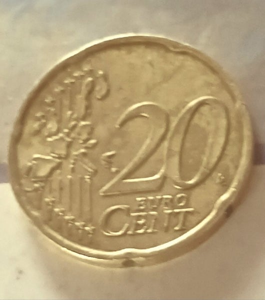 2002 , Italian 20 Euro cent coin, Artist Umberio Boccioni lot#11 Carousel 2