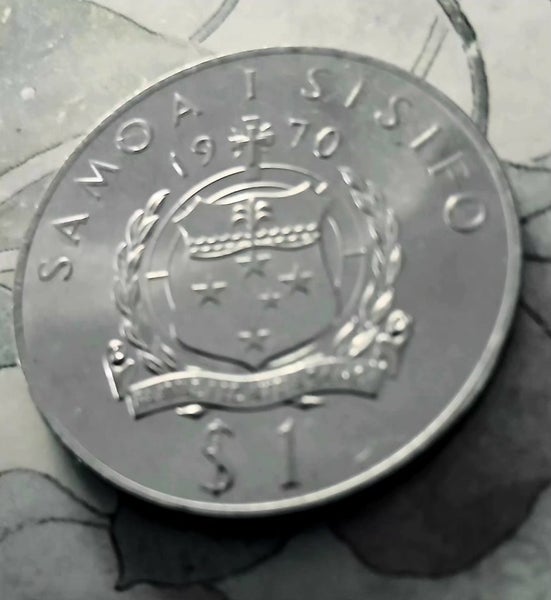 1970 1 Lata coin uncircumcised, Pope Paul V1'S visit to western Samoa, Remembity Carousel 2