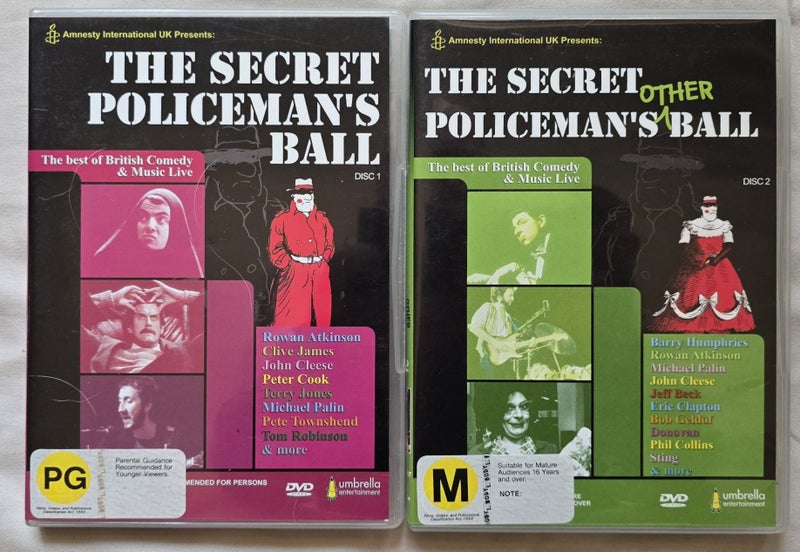 The Secret Policeman's Ball DVD's, 1 & 2 Carousel 1