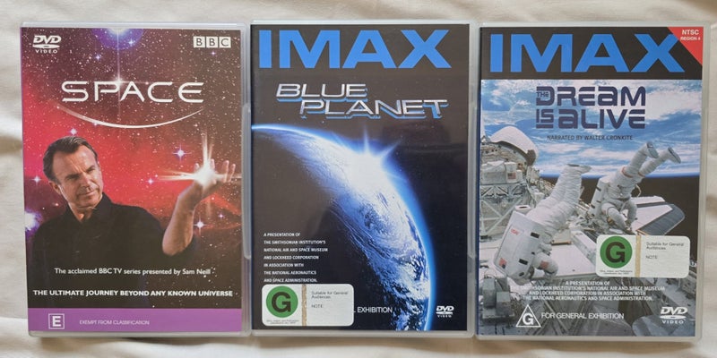 Science Documentary DVD's x3 Carousel 1