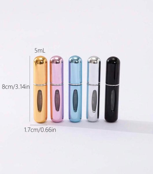 Refillable Perfume Bottles Spray Bottle 5 bottle set (5ml Each) Carousel 1