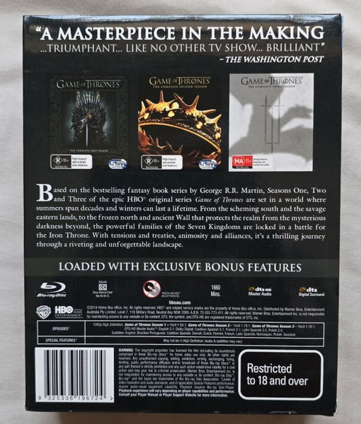 Game of Thrones: The Complete 1st, 2nd , & 3rd Seasons on Blu-ray Carousel 2