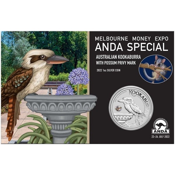 2022 1oz Silver Coin Australian Kookaburra with Possum Privy Mark ONLY 2000 Carousel 3