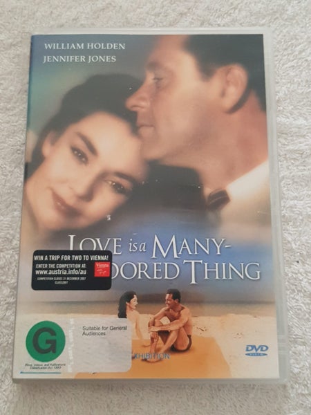 DVD. Love is a Many-Splendored thing. Good story. Good condition