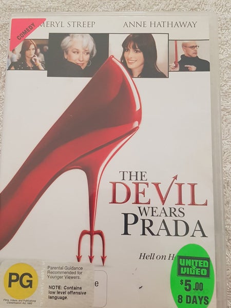DVD. The Devil Wears Prada. Good story. Good condition