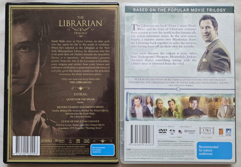 The Librarian DVD's x2 Carousel 2