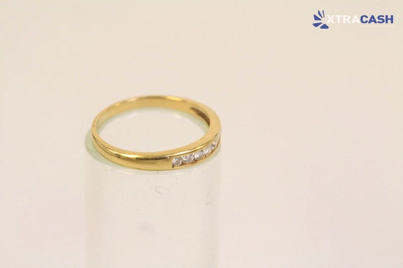 18kt Yellow Gold Channel Set Diamond Ring Carousel 2