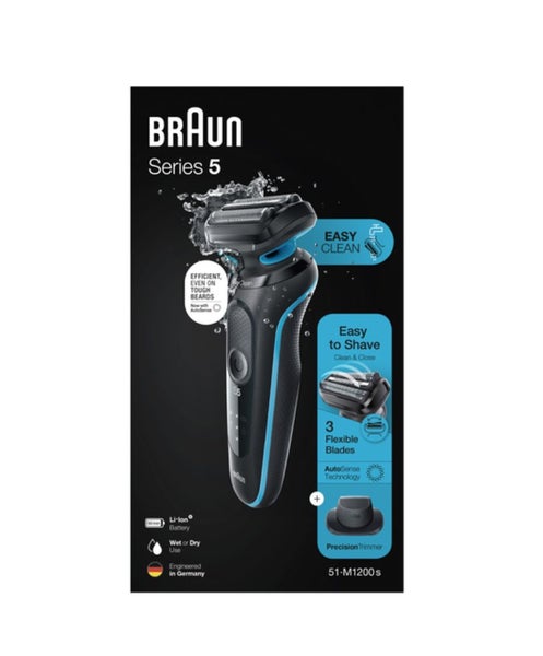 Braun Series 5 Wet & Dry Electric Shaver with Precision Trimmer Head Carousel 1