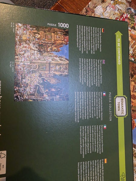 2x HEYE Puzzles Complete set ROMANTIC TOWN Night & Day (BOTH) Perfect Condition Carousel 7