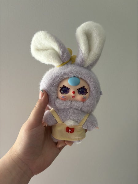 Baby three blind box rabbit pop stop macaron series plush series pop mart Carousel 1