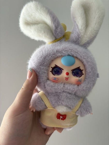 Baby three blind box rabbit pop stop macaron series plush series pop mart Carousel 2