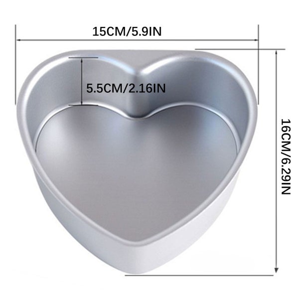 Heart Cake Pan ! Heart Shaped Cake Pan with Live Bottom for Baking, Non-Sti Carousel 2