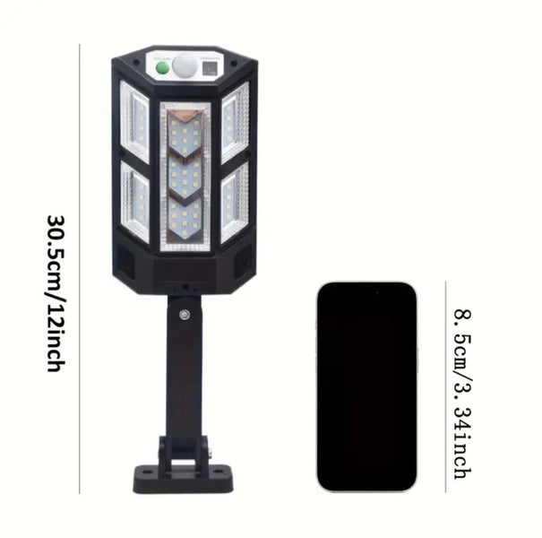 6500K Super Bright Solar Motion Sensor Wall Light with Remote Carousel 2