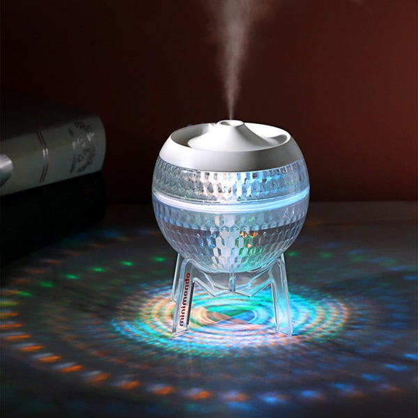 Pink Humidifiers for Bedroom, USB Humidifier With Colored Light Quiet Cool Carousel 1