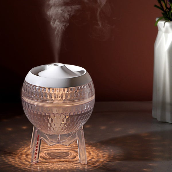 Pink Humidifiers for Bedroom, USB Humidifier With Colored Light Quiet Cool Carousel 8