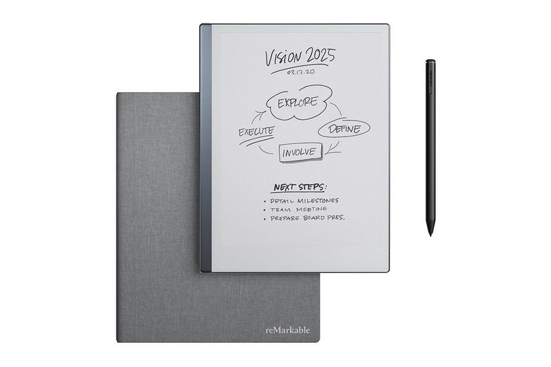 reMarkable 2 10.3" Paper Tablet with Marker Plus and Polymer Weave Book Folio Carousel 1