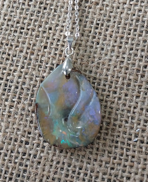 Opal Boulder Queensland necklace pendant jewellery Carousel 1