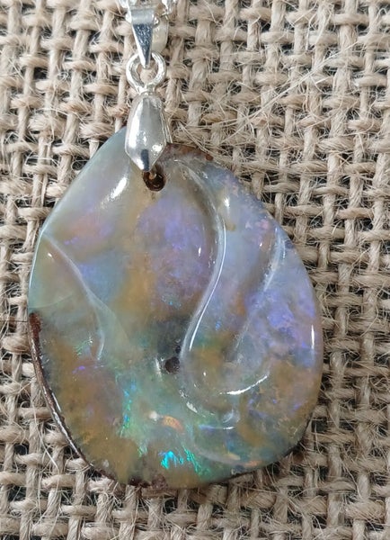 Opal Boulder Queensland necklace pendant jewellery Carousel 2