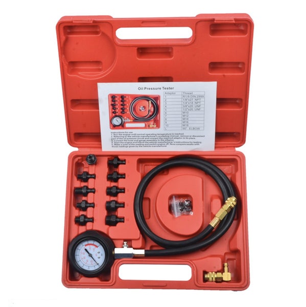 Automotive Oil Pressure Tester Kit 12 Piece Carousel 1