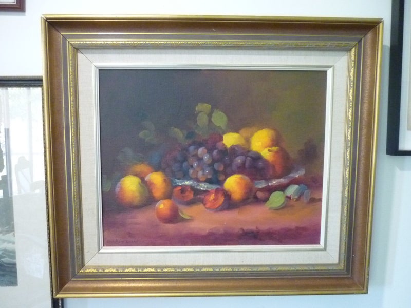 STILL LIFE ORIGINAL OIL PAINTING BY DUDLEY DREW (1924-2015) Carousel 1