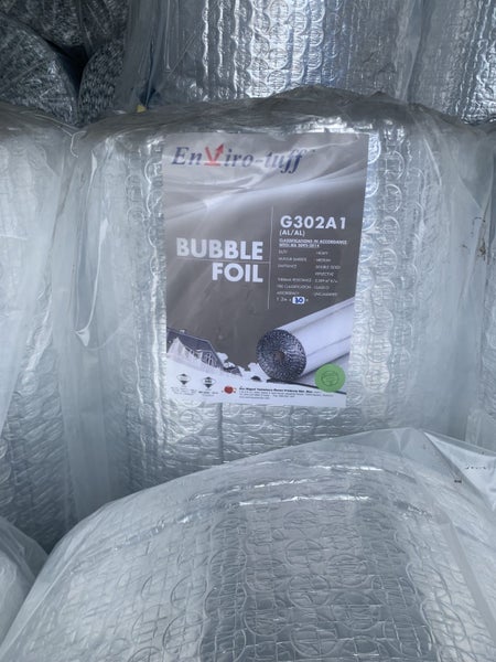 Aluminium Bubble FOIL Insulation 1 x 1.2m x 30m $275 - Introductory offer Carousel 1
